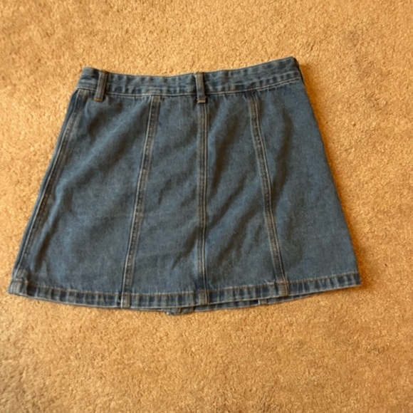 Forever 21 Jean Denim Mini Button-Up Skirt - Picture 4 of 4